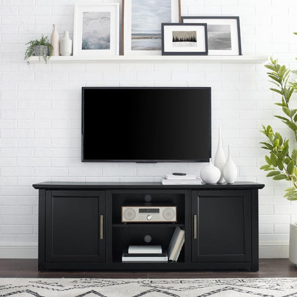 Crosley Furniture - Camden 58in Low Profile Tv Stand Black - CF101158-BK veiw 9