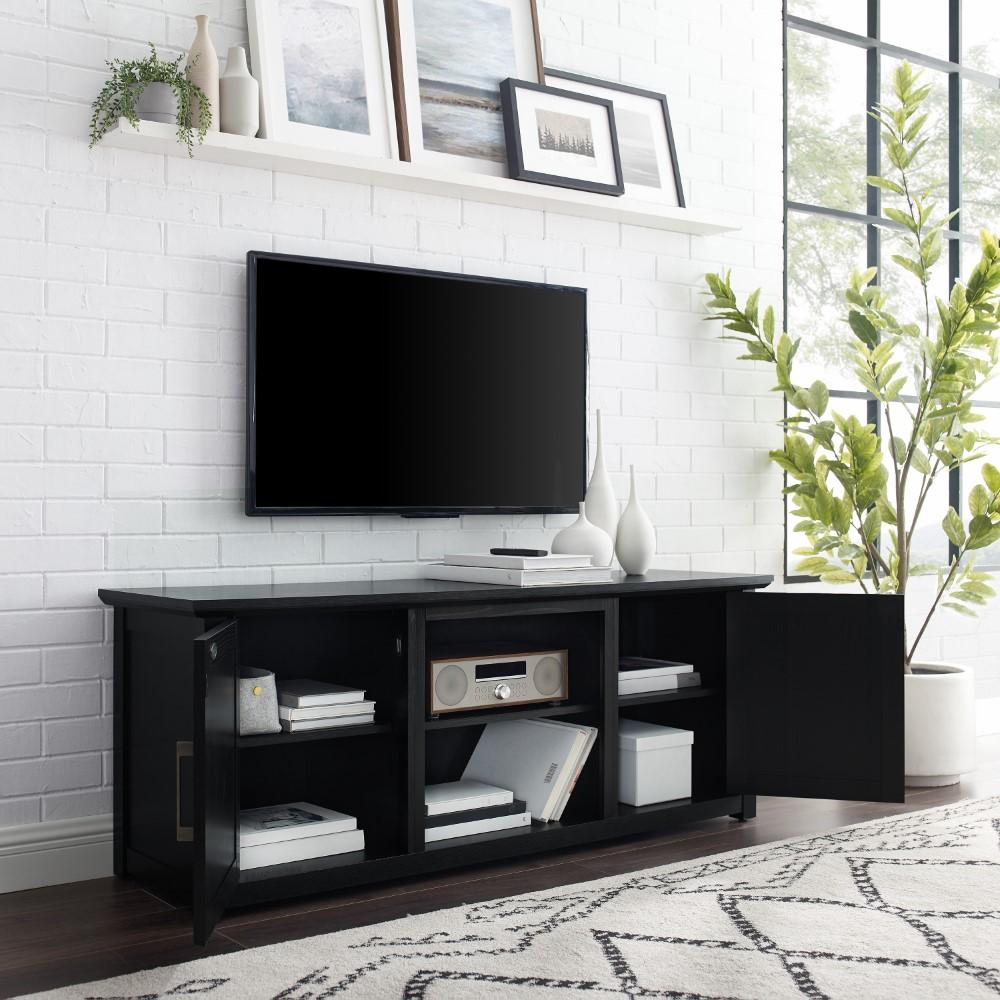 Crosley Furniture - Camden 58in Low Profile Tv Stand Black - CF101158-BK veiw 10