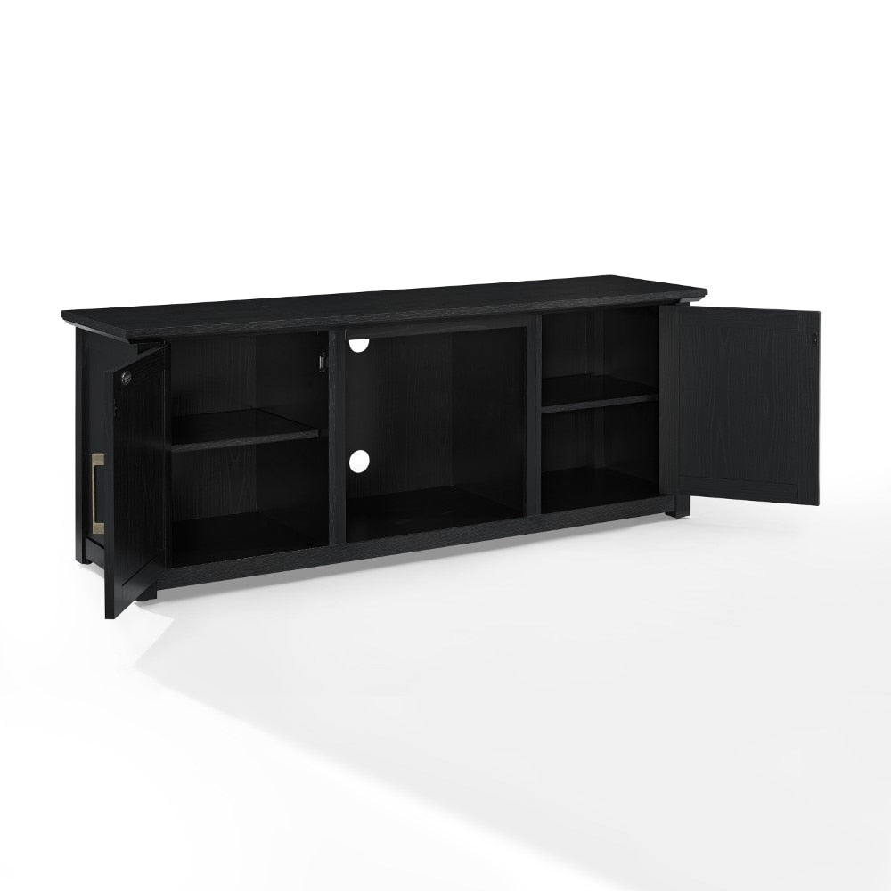 Crosley Furniture - Camden 58in Low Profile Tv Stand With Fireplace Black - KF100558BK veiw 4