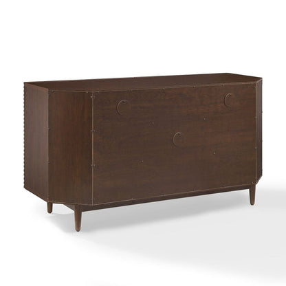 Crosley Furniture - Cameron Corner Record Player Cabinet With Vinyl Storage - CF1177-BR view 3