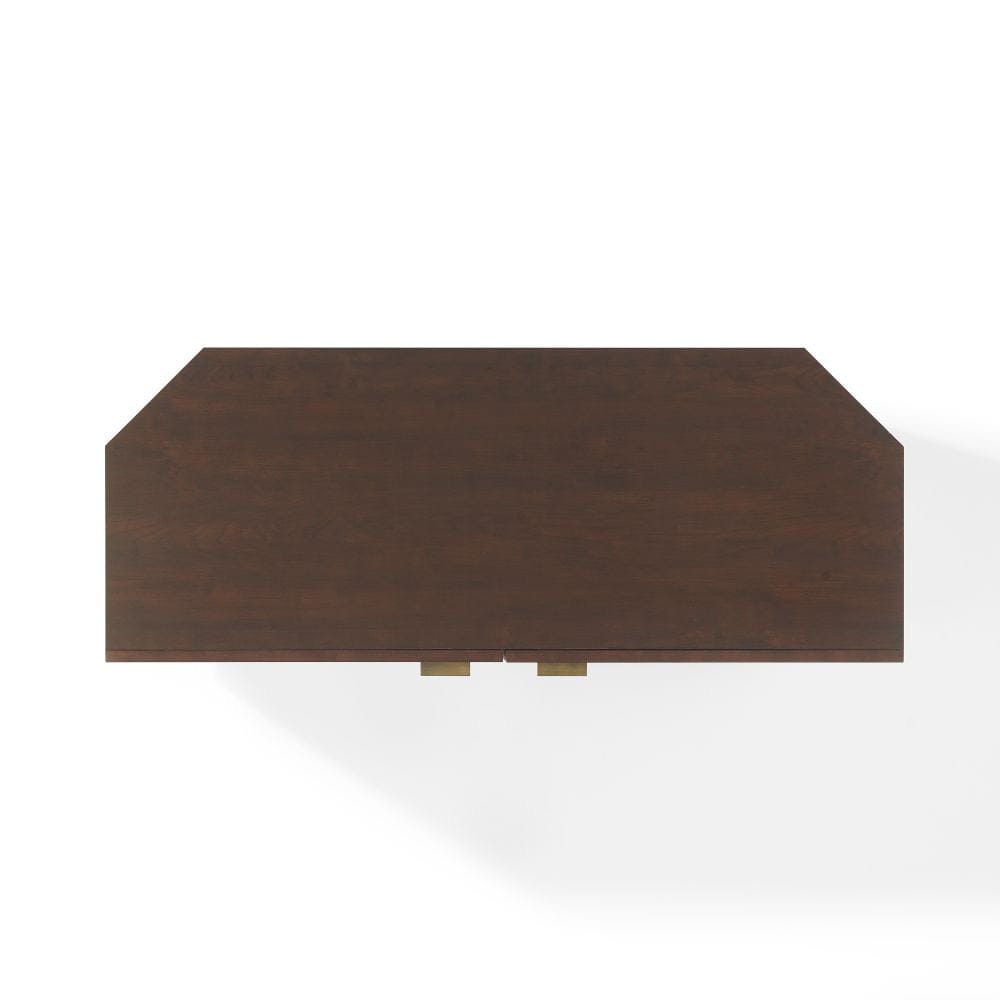 Crosley Furniture - Cameron Corner Record Player Cabinet With Vinyl Storage - CF1177-BR view 5