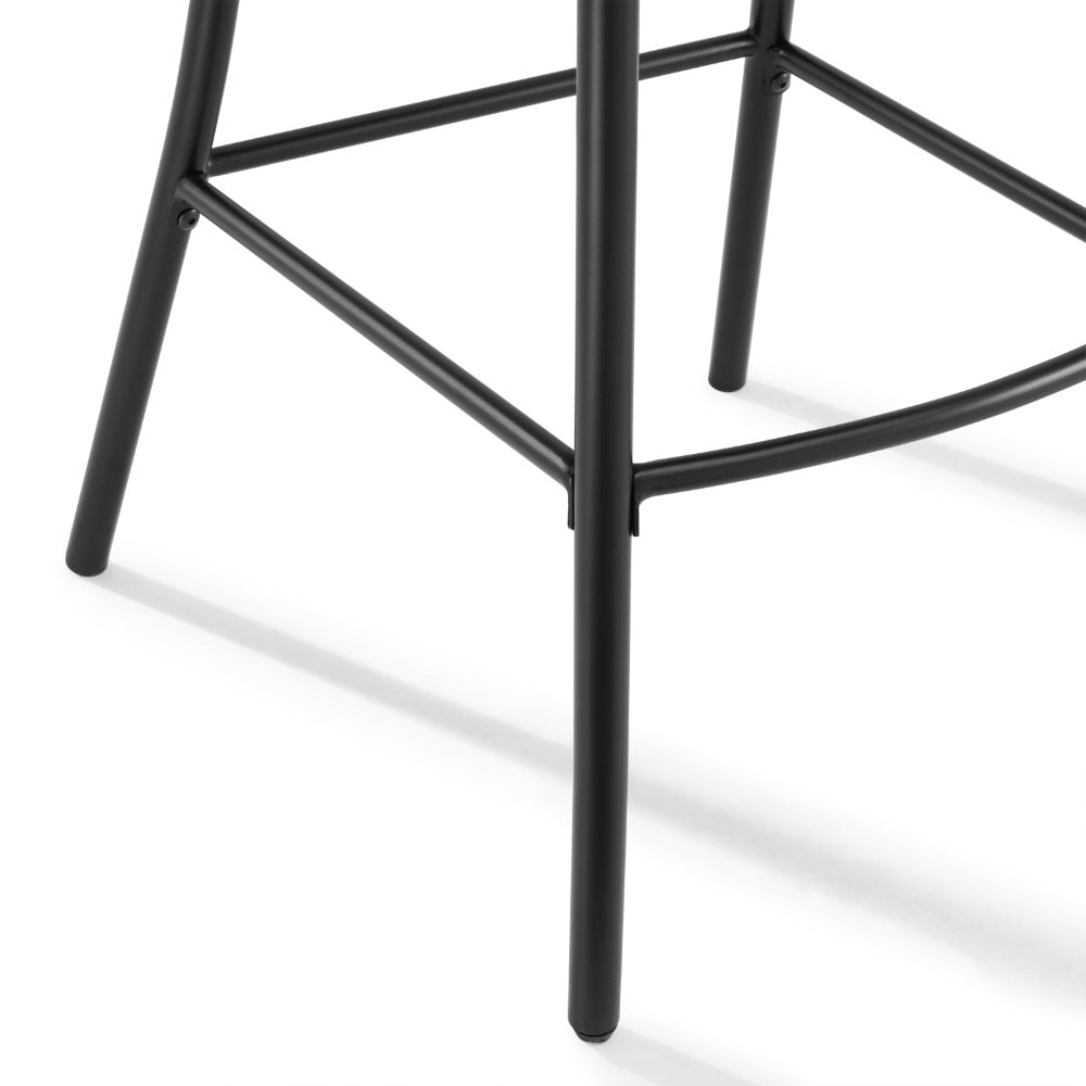 Crosley Furniture - Camille 2 Piece Counter Stool Set Matte Black - 2 Stools - CF500624-MB veiw 6