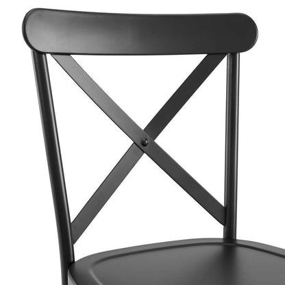 Crosley Furniture - Camille 4-Piece Metal Dining Chair Set Matte Black - 4 Chairs - KF20030MB veiw 6