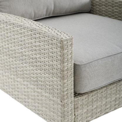 Crosley Furniture - Capella Outdoor Wicker 2 Piece Chair Set Gray/Acorn - 2 Chairs - CO7168-GY_CLOSEOUT veiw 5