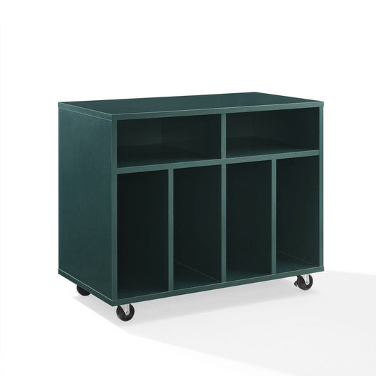 Crosley Furniture - Carlo Rolling Record Player Stand With Vinyl Storage - CF1134-DT view 1