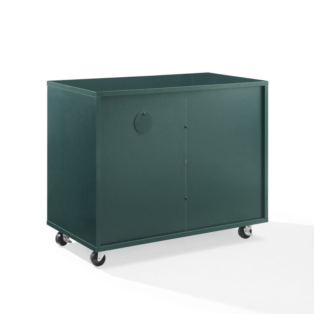 Crosley Furniture - Carlo Rolling Record Player Stand With Vinyl Storage - CF1134-DT view 3