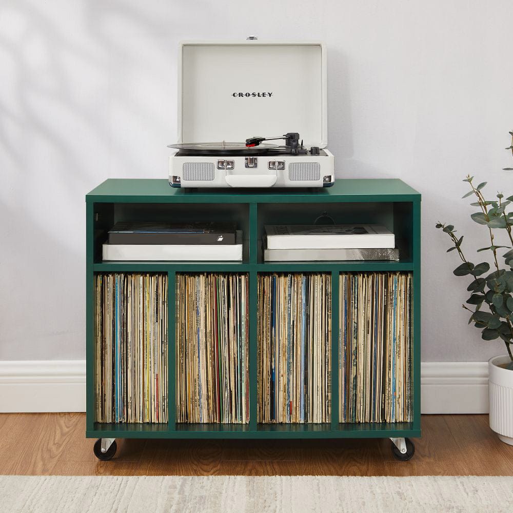 Crosley Furniture - Carlo Rolling Record Player Stand With Vinyl Storage - CF1134-DT view 9