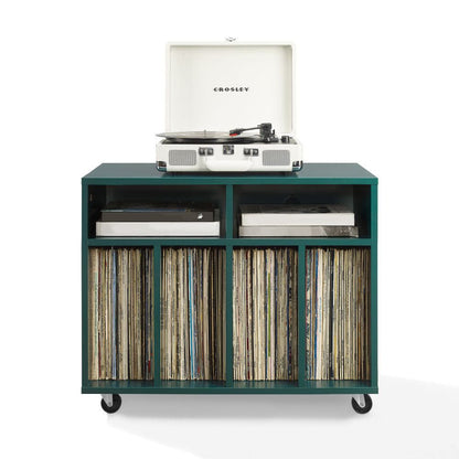 Crosley Furniture - Carlo Rolling Record Player Stand With Vinyl Storage - CF1134-DT view 0