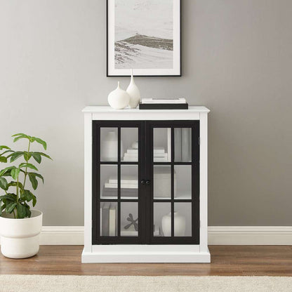 Crosley Furniture Cecily Stackable Storage Pantry White/Matte Black - CF3125-WH veiw 4