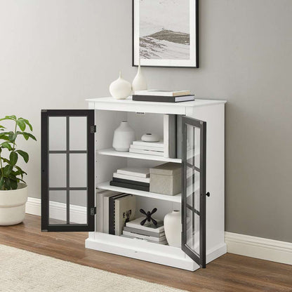 Crosley Furniture Cecily Stackable Storage Pantry White/Matte Black - CF3125-WH veiw 5