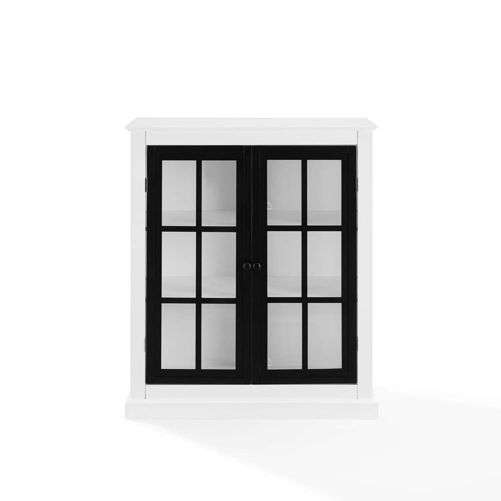 Crosley Furniture Cecily Stackable Storage Pantry White/Matte Black - CF3125-WH veiw 10