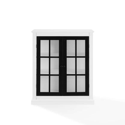 Crosley Furniture Cecily Stackable Storage Pantry White/Matte Black - CF3125-WH veiw 10