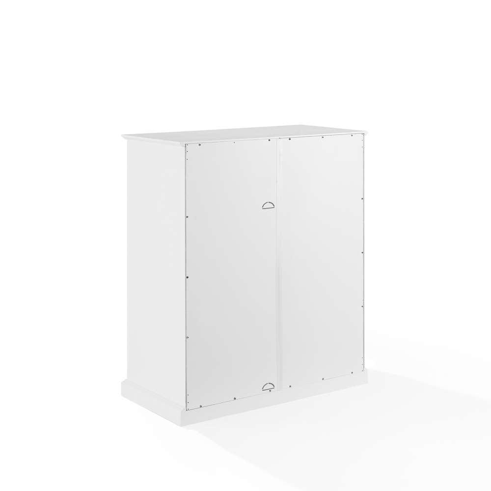 Crosley Furniture Cecily Stackable Storage Pantry White/Matte Black - CF3125-WH veiw 12