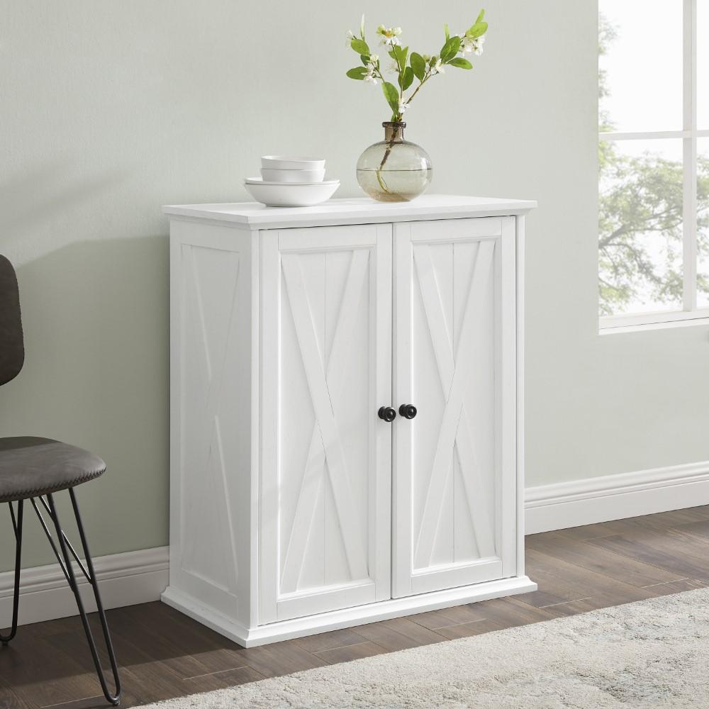 Crosley Furniture - Clifton Stackable Pantry Distressed White - CF3112-WH veiw 8