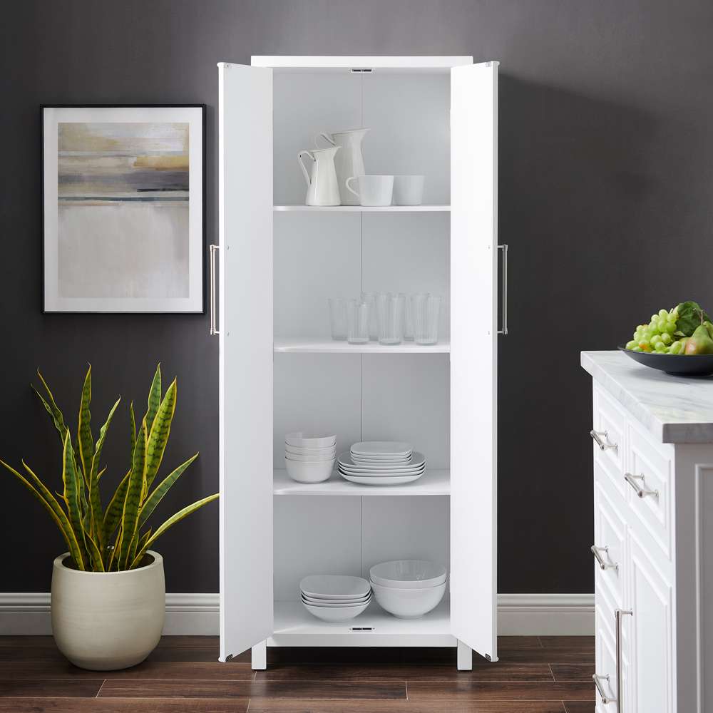 Crosley Furniture - Cutler Storage Pantry White - CF3135-WH veiw 4