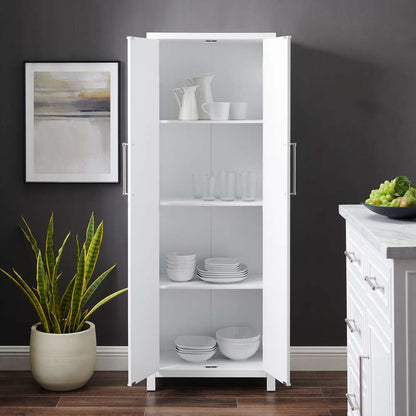 Crosley Furniture - Cutler Storage Pantry White - CF3135-WH veiw 4