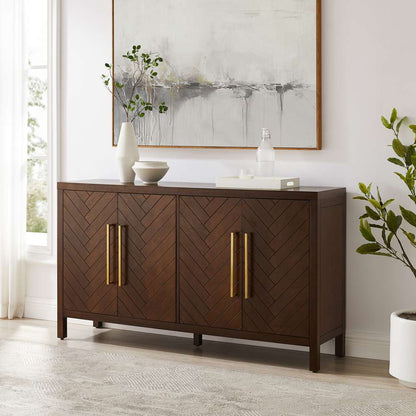 Crosley Furniture - Darcy Sideboard Dark Brown - CF4216-BR veiw 1