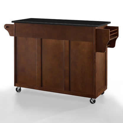 Crosley Furniture - Eleanor Black Granite Top Kitchen Cart - KF30174EMA veiw 5