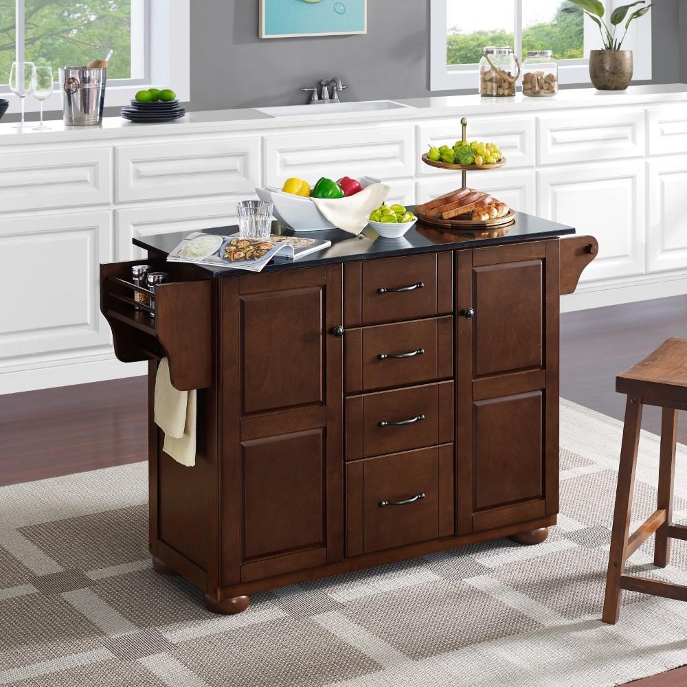 Crosley Furniture - Eleanor Black Granite Top Kitchen Island - KF30174AMA veiw 9
