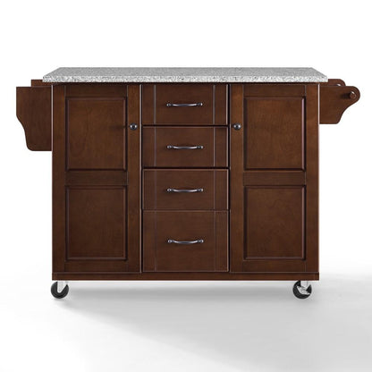 Crosley Furniture - Eleanor Solid Granite Top Kitchen Cart - KF30173EMA veiw 4