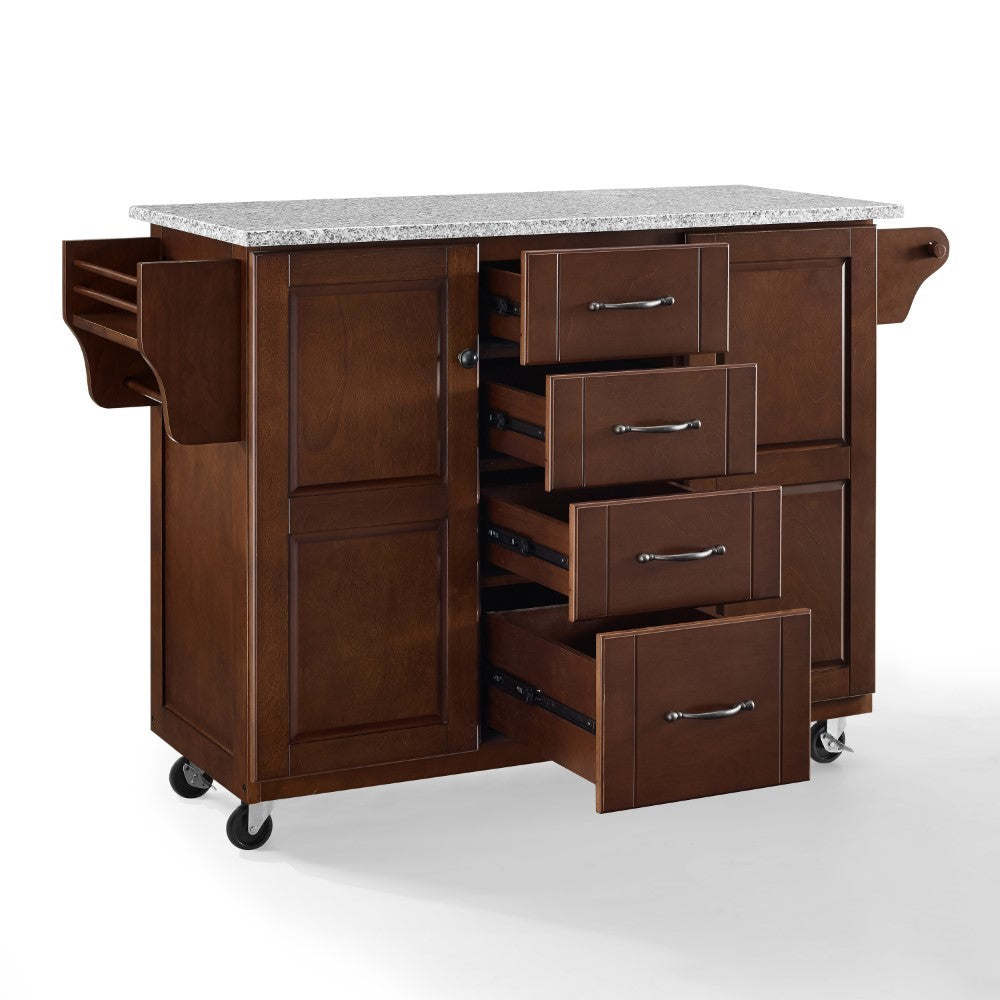 Crosley Furniture - Eleanor Solid Granite Top Kitchen Cart - KF30173EMA veiw 7