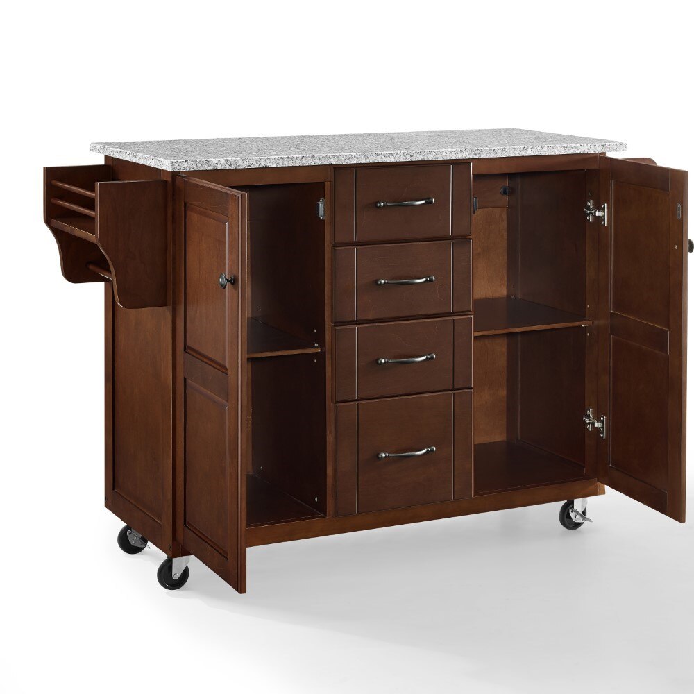 Crosley Furniture - Eleanor Solid Granite Top Kitchen Cart - KF30173EMA veiw 8