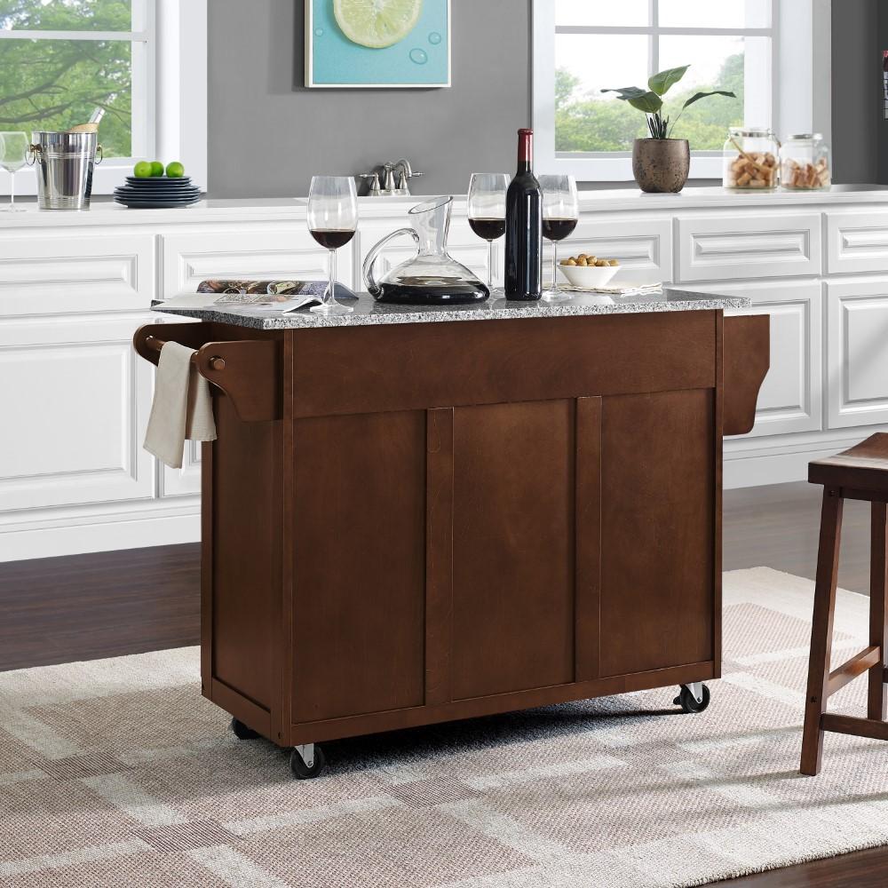 Crosley Furniture - Eleanor Solid Granite Top Kitchen Cart - KF30173EMA veiw 10