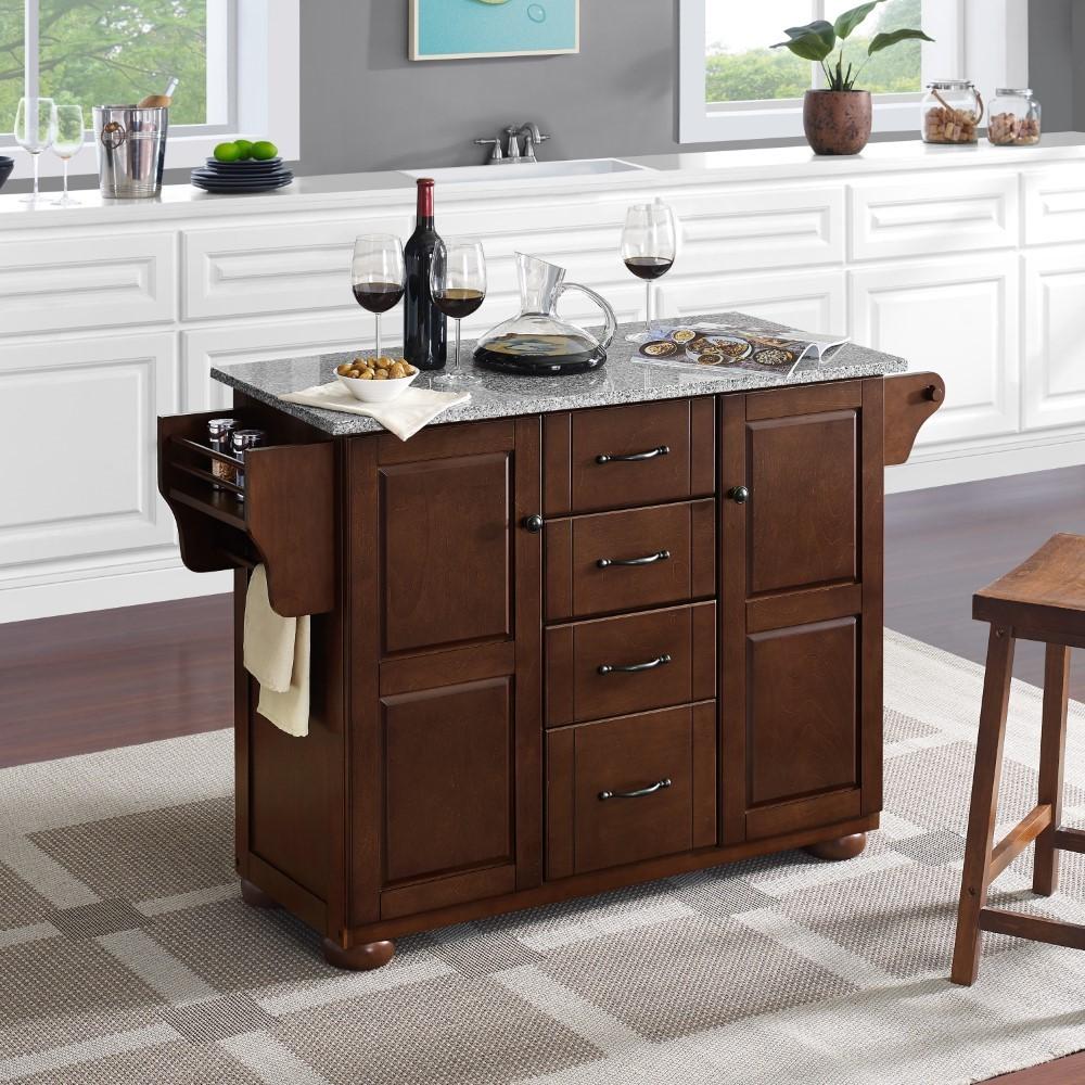 Crosley Furniture - Eleanor Solid Granite Top Kitchen Island - KF30173AMA veiw 9