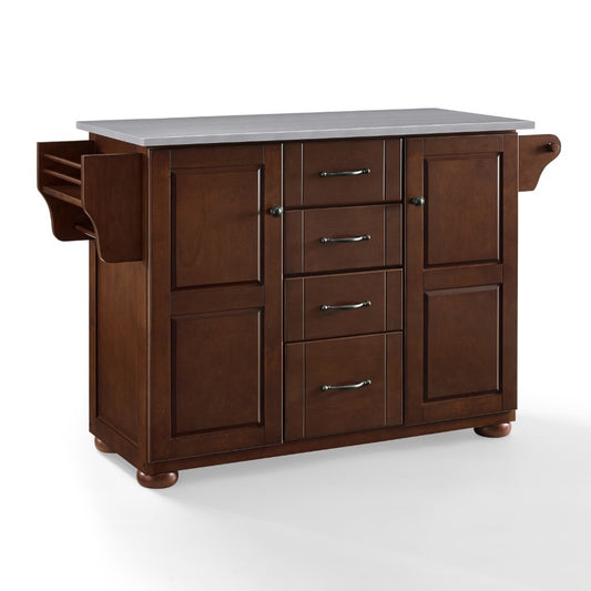 Crosley Furniture - Eleanor Stainless Steel Top Kitchen Island - KF30172AMA veiw 1