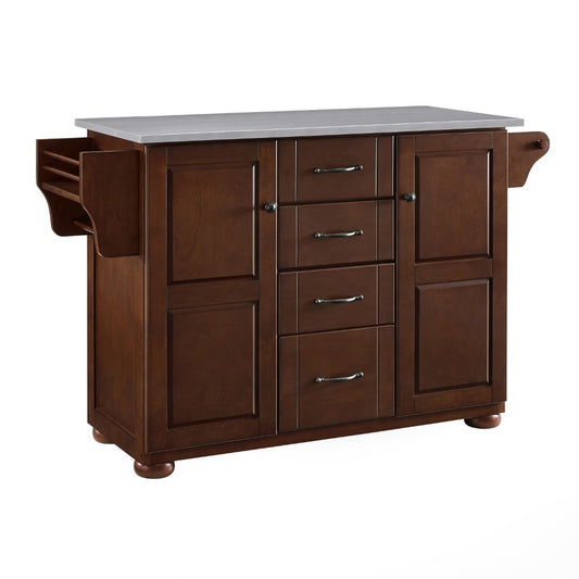 Crosley Furniture - Eleanor Stainless Steel Top Kitchen Island - KF30172AMA veiw 2