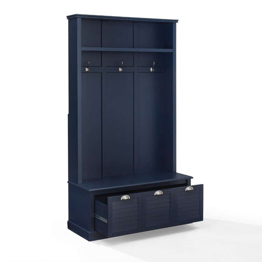 Crosley Furniture - Ellison Hall Tree Navy - CF6024-NV veiw 1