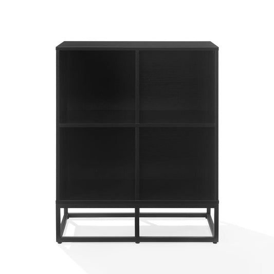 Crosley Furniture - Enzo 4 Cube Record Player Stand With Vinyl Storage - CF1128-BK view 2