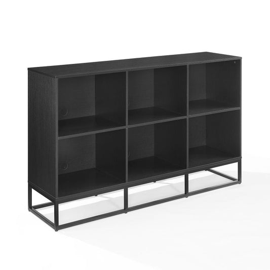 Crosley Furniture - Enzo 6 Cube Record Player Stand With Vinyl Storage - CF1129-BK view 1