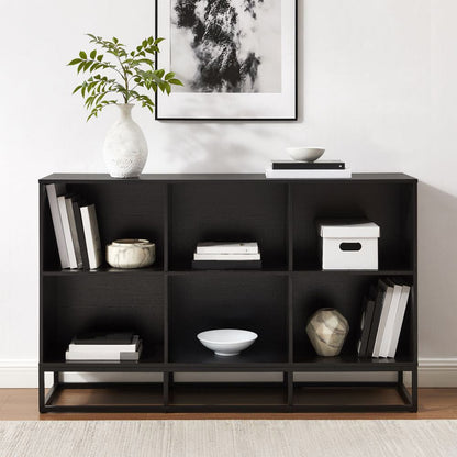 Crosley Furniture - Enzo 6 Cube Record Player Stand With Vinyl Storage - CF1129-BK view 6