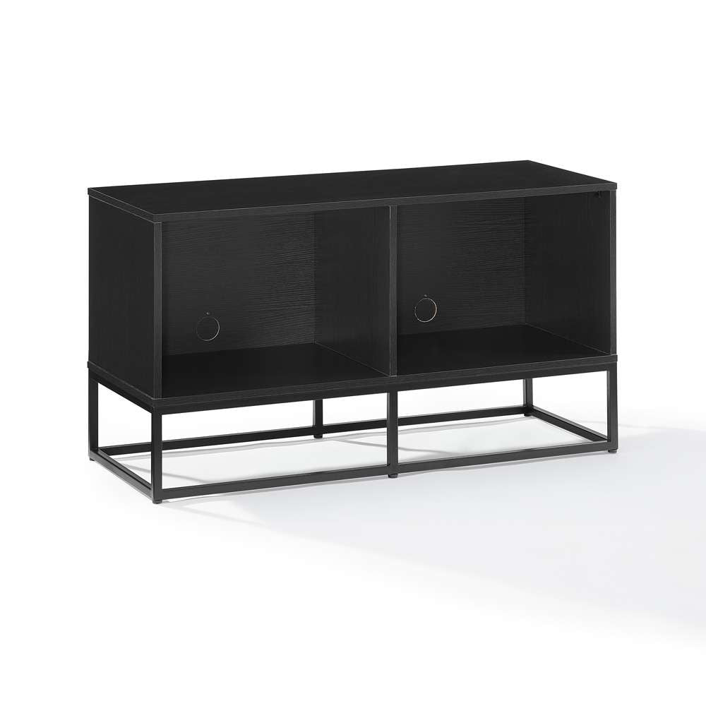 Crosley Furniture - Enzo Medium Record Storage Media Console Black - CF1126-BK veiw 1