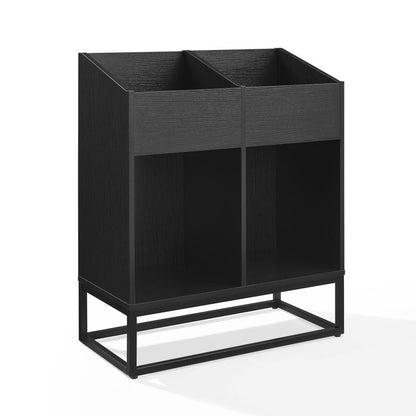 Crosley Furniture - Enzo Medium Vinyl Record Storage Stand - CF1133-BK view 1