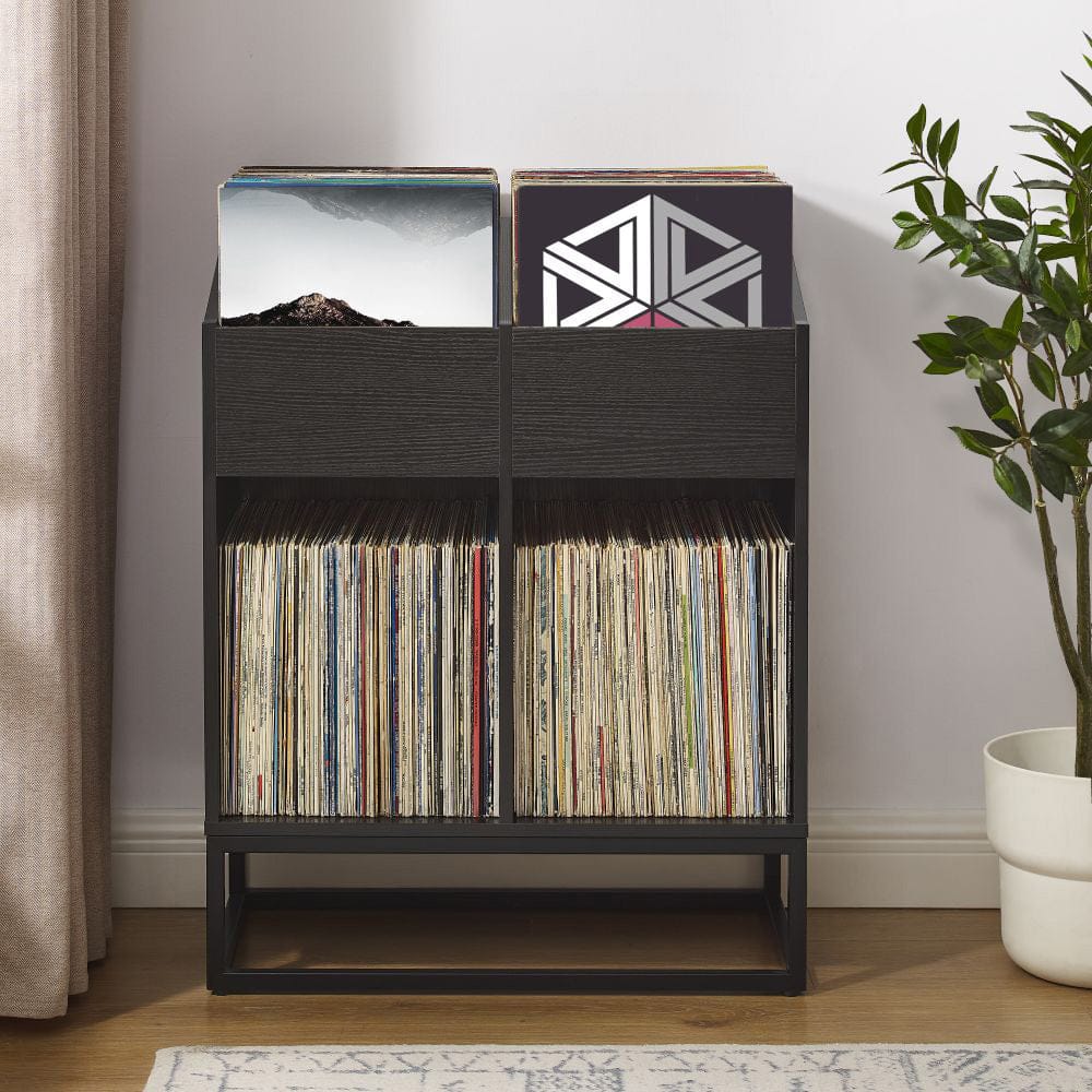 Crosley Furniture - Enzo Medium Vinyl Record Storage Stand - CF1133-BK view 9