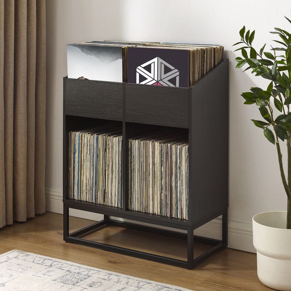 Crosley Furniture - Enzo Medium Vinyl Record Storage Stand - CF1133-BK view 0