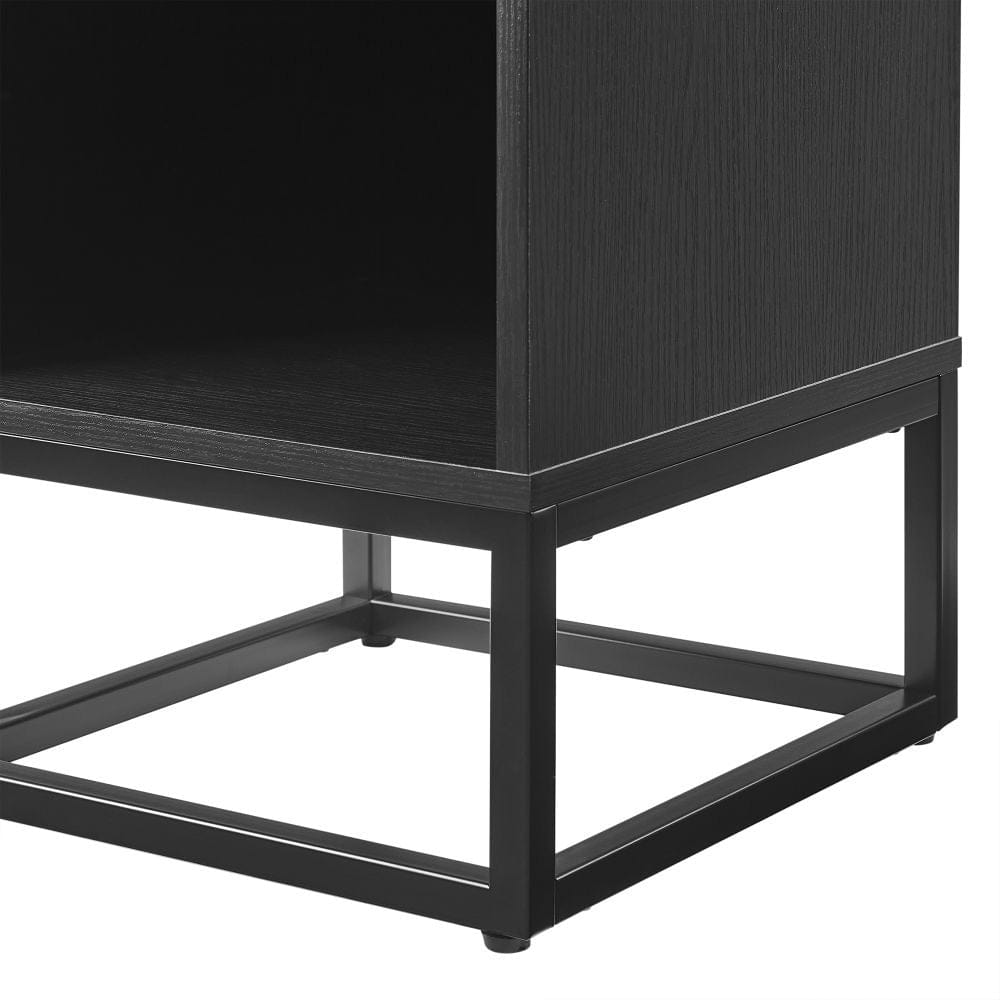 Crosley Furniture - Enzo Small Vinyl Record Storage Stand - CF1132-BK view 4