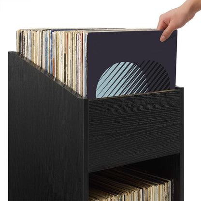 Crosley Furniture - Enzo Small Vinyl Record Storage Stand - CF1132-BK view 7