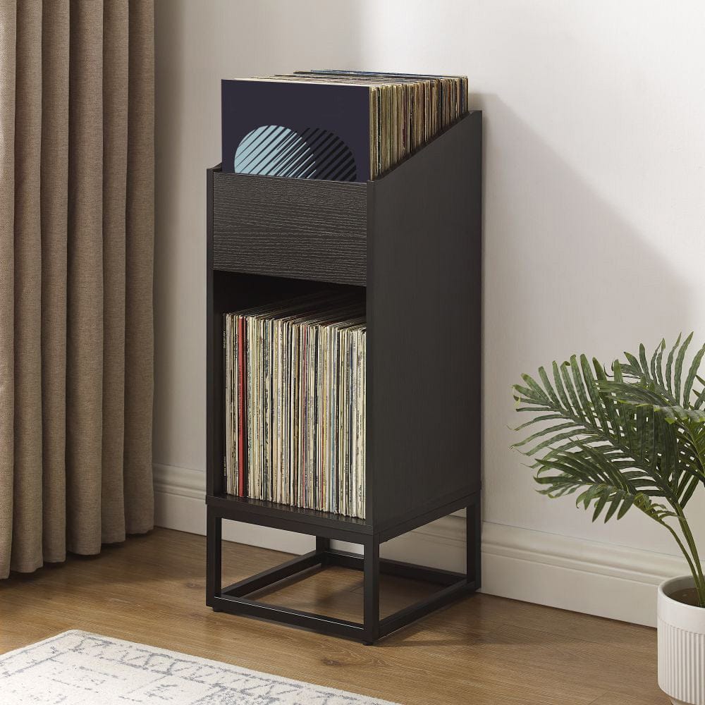 Crosley Furniture - Enzo Small Vinyl Record Storage Stand - CF1132-BK view 8