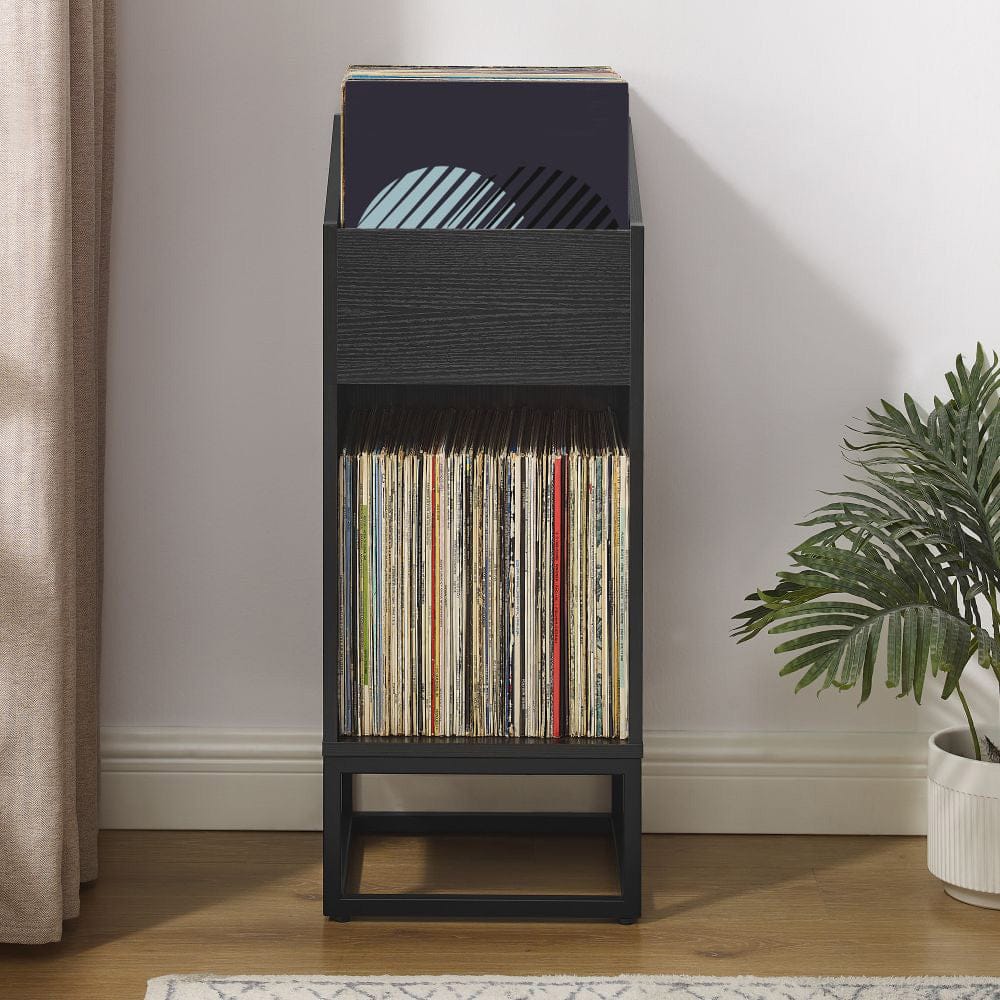 Crosley Furniture - Enzo Small Vinyl Record Storage Stand - CF1132-BK view 9