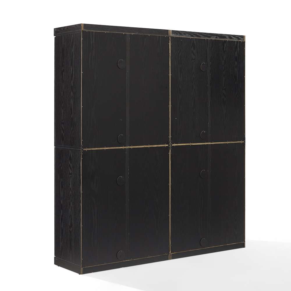 Crosley Furniture - Essen 2Pc Kitchen Pantry Storage Cabinet Set Black - 2 Pantries - KF33064BK veiw 8