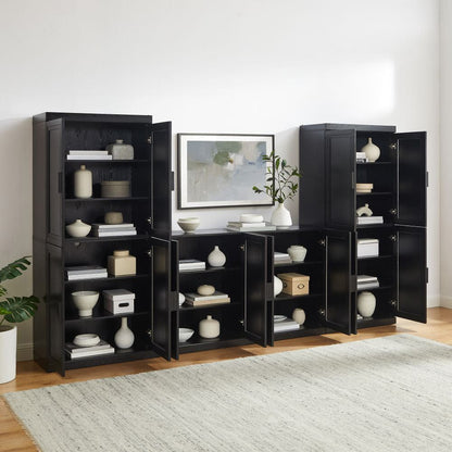 Crosley Furniture - Essen 3-Piece Entertainment Center - Sideboard & 2 Pantries - KF33019BK view 8