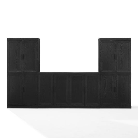 Crosley Furniture - Essen 3-Piece Sideboard And Pantry Set - Sideboard & 2 Pantries - KF33067BK view 2