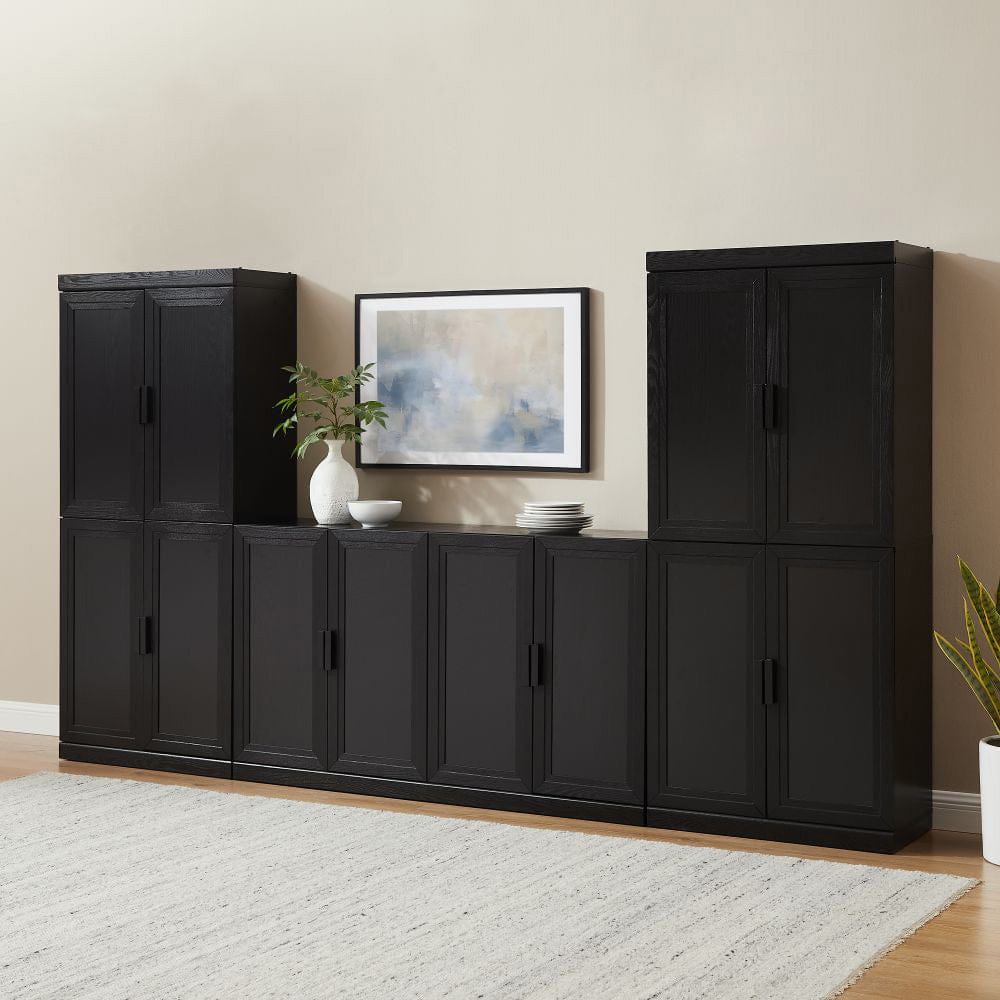 Crosley Furniture - Essen 3-Piece Sideboard And Pantry Set - Sideboard & 2 Pantries - KF33067BK view 6