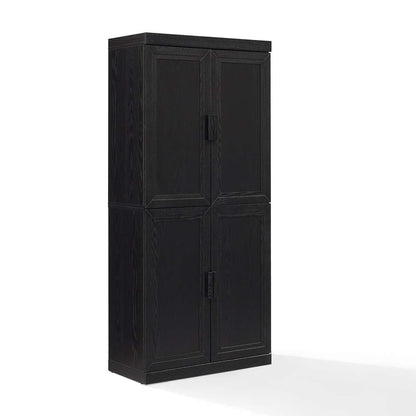 Crosley Furniture - Essen Kitchen Pantry Storage Cabinet Black - KF33061BK veiw 1