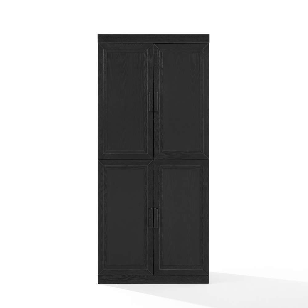 Crosley Furniture - Essen Kitchen Pantry Storage Cabinet Black - KF33061BK veiw 6