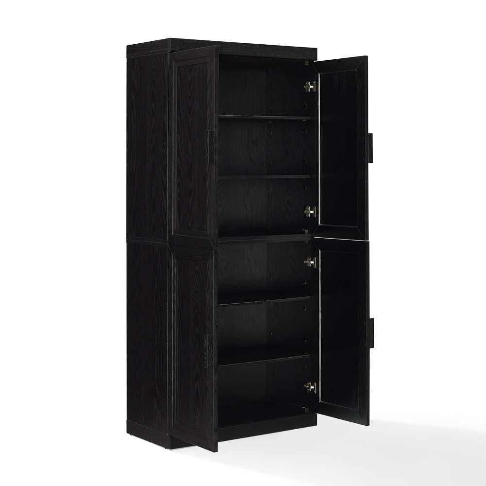 Crosley Furniture - Essen Kitchen Pantry Storage Cabinet Black - KF33061BK veiw 7