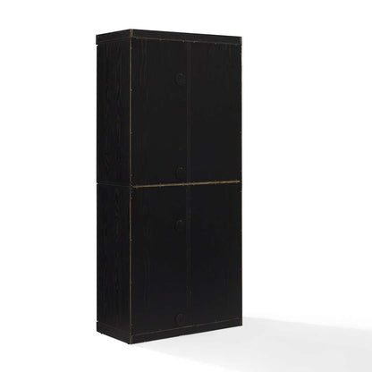 Crosley Furniture - Essen Kitchen Pantry Storage Cabinet Black - KF33061BK veiw 8